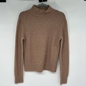 Point Sur J. Crew Supersoft Yarn Mockneck Sweater Women's Sz S Brown Style J6366